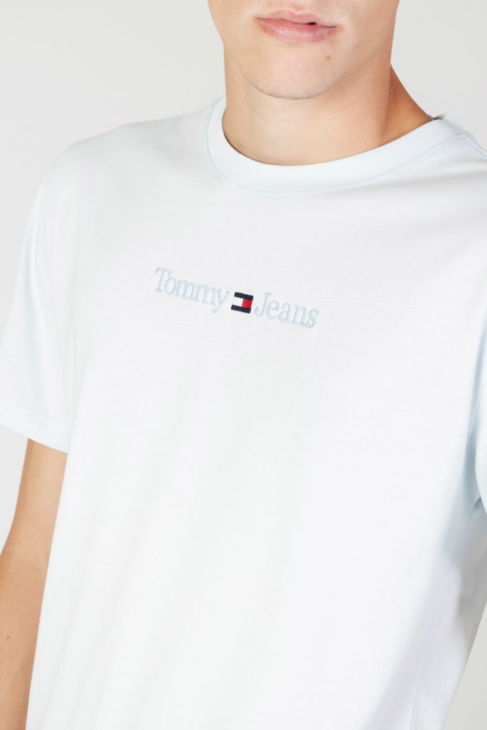 T-shirt Tommy Hilfiger Jeans TJM CLSC SMALL TEXT Celeste - Foto 2