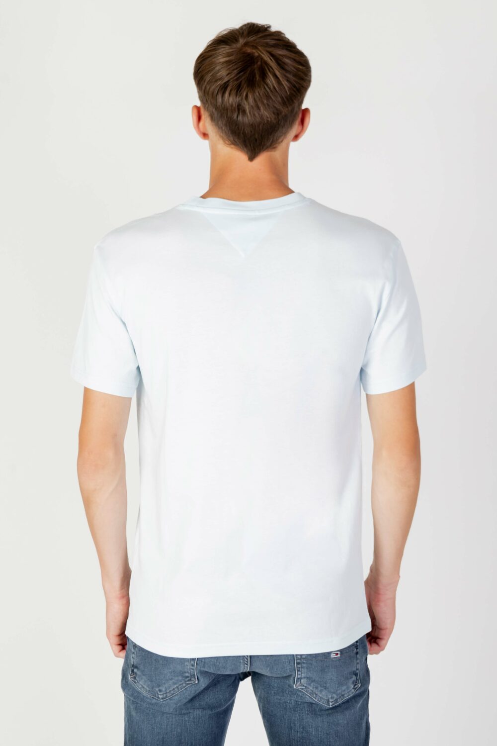 T-shirt Tommy Hilfiger Jeans TJM CLSC SMALL TEXT Celeste - Foto 4