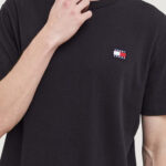 T-shirt Tommy Hilfiger Jeans REG BADGE EX Nero - Foto 2