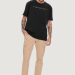 T-shirt Tommy Hilfiger Jeans REG LINEAR LOGO Nero - Foto 5