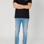 T-shirt Tommy Hilfiger Jeans REG SIGNATURE Nero - Foto 5