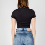 T-shirt Tommy Hilfiger Jeans SLIM CRP SCRIPT Nero - Foto 3