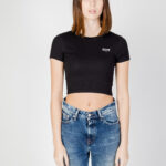 T-shirt Tommy Hilfiger Jeans SLIM CRP SCRIPT Nero - Foto 5