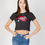 T-shirt Tommy Hilfiger Jeans SLIM CRP WASHED Nero - Foto 1