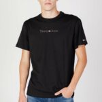 T-shirt Tommy Hilfiger Jeans TJM CLSC SMALL TEXT Nero - Foto 1