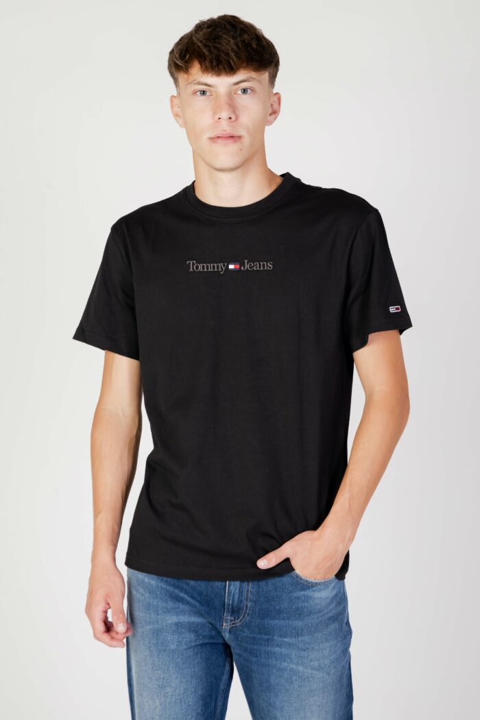 T-shirt Tommy Hilfiger TJM CLSC SMALL TEXT Nero