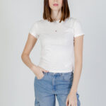 T-shirt Tommy Hilfiger Jeans SLIM TONAL LINEA Panna - Foto 1