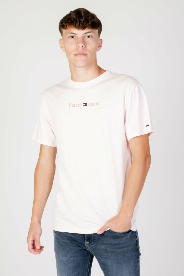 T-shirt Tommy Hilfiger TJM CLSC SMALL TEXT Rosa