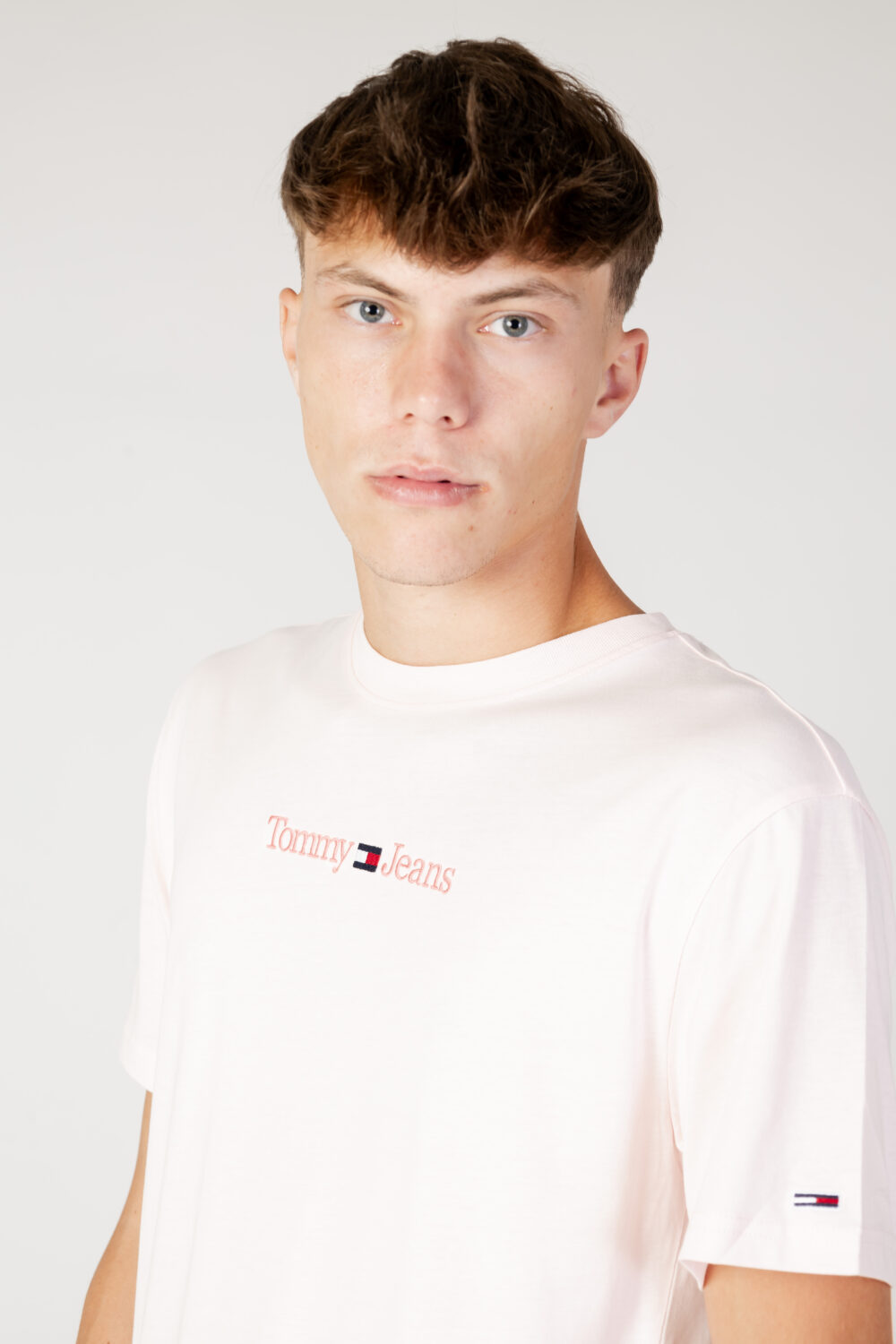 T-shirt Tommy Hilfiger Jeans TJM CLSC SMALL TEXT Rosa - Foto 2