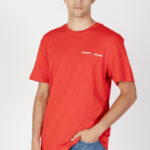 T-shirt Tommy Hilfiger Jeans TJM CLSC LINEAR CHES Rosso - Foto 1