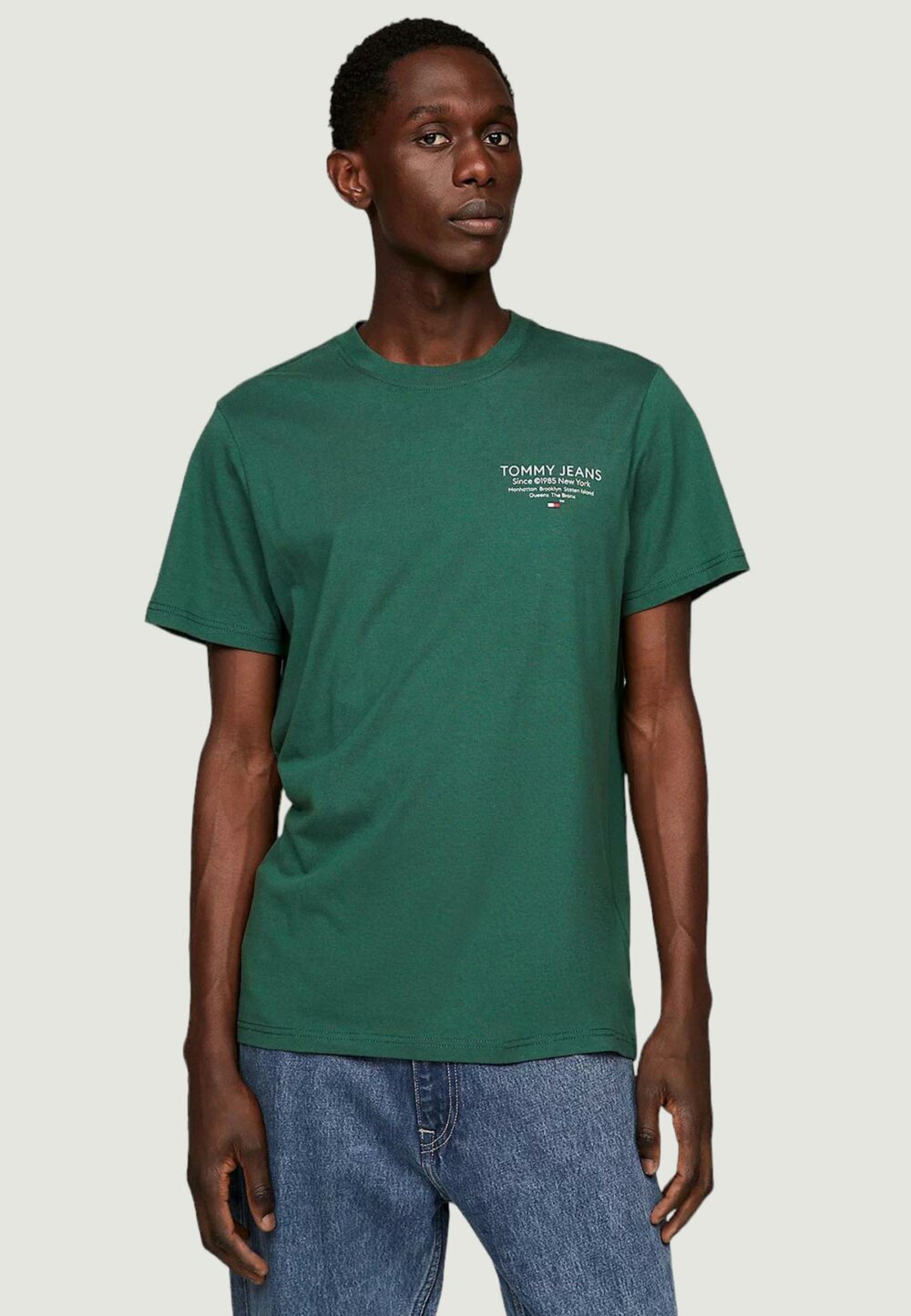 T-shirt Tommy Hilfiger Jeans ESSTNL GRAP Verde - Foto 1