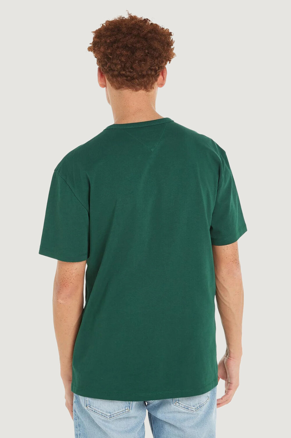 T-shirt Tommy Hilfiger Jeans REG BADGE EX Verde - Foto 2