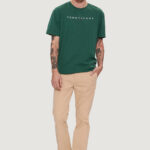 T-shirt Tommy Hilfiger Jeans REG LINEAR LOGO Verde - Foto 5