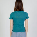 T-shirt Tommy Hilfiger Jeans SLIM TONAL LINEA Verde Scuro - Foto 3