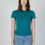 T-shirt Tommy Hilfiger Jeans SLIM TONAL LINEA Verde Scuro - Foto 5