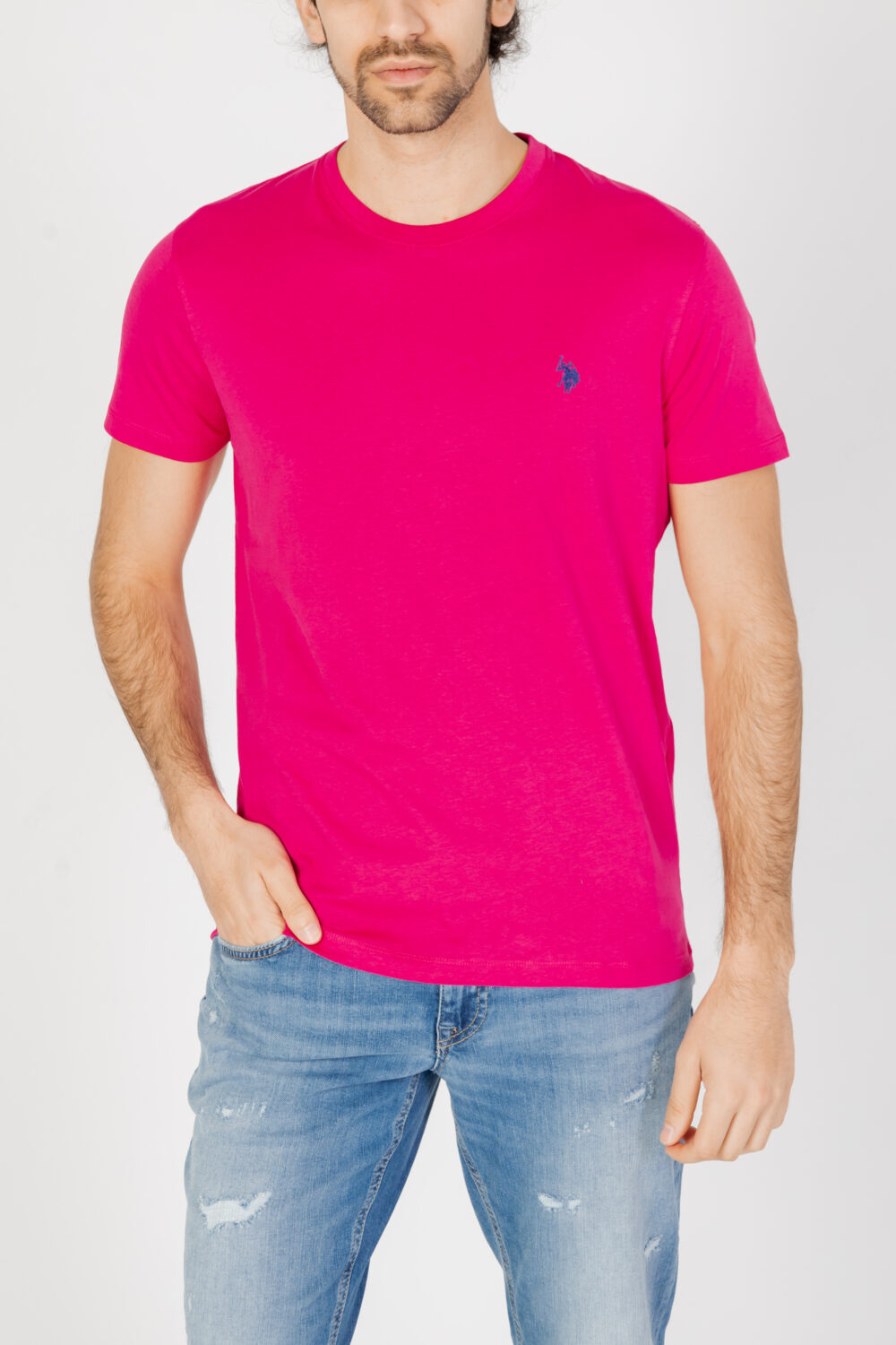 T-shirt U.S. Polo Assn. MICK Magenta - Foto 1