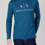 T-shirt manica lunga Armani Exchange  Petrolio - Foto 1