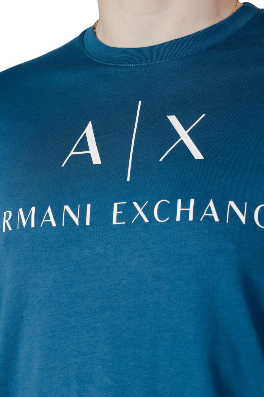 T-shirt manica lunga Armani Exchange  Petrolio - Foto 2