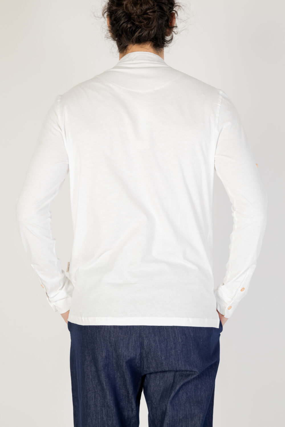 T-shirt manica lunga Gianni Lupo  Bianco - Foto 3