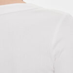 T-shirt manica lunga Tommy Hilfiger Jeans SLIM BADGE RIB Bianco - Foto 4