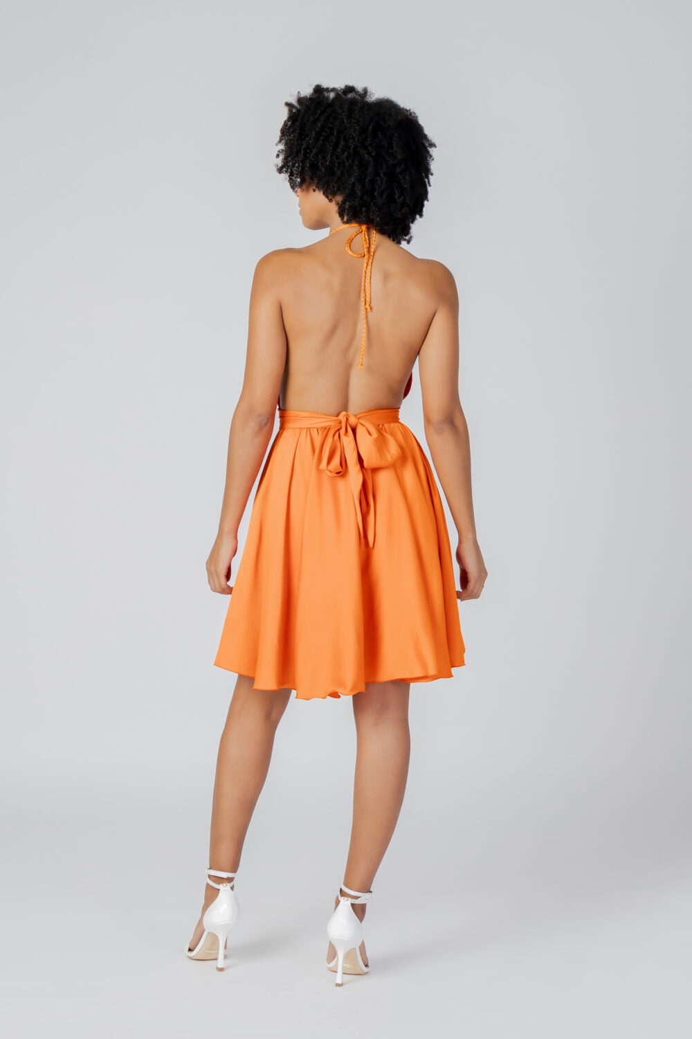 Vestito corto Sol Wears Women DIANA CORTO Arancione - Foto 4