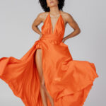 Vestito lungo Sol Wears Women DIANA LUNGO Arancione - Foto 3