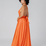 Vestito lungo Sol Wears Women DIANA LUNGO Arancione - Foto 4