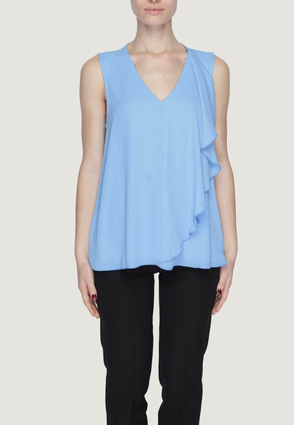 Blusa manica corta Sandro Ferrone  Azzurro - Foto 1