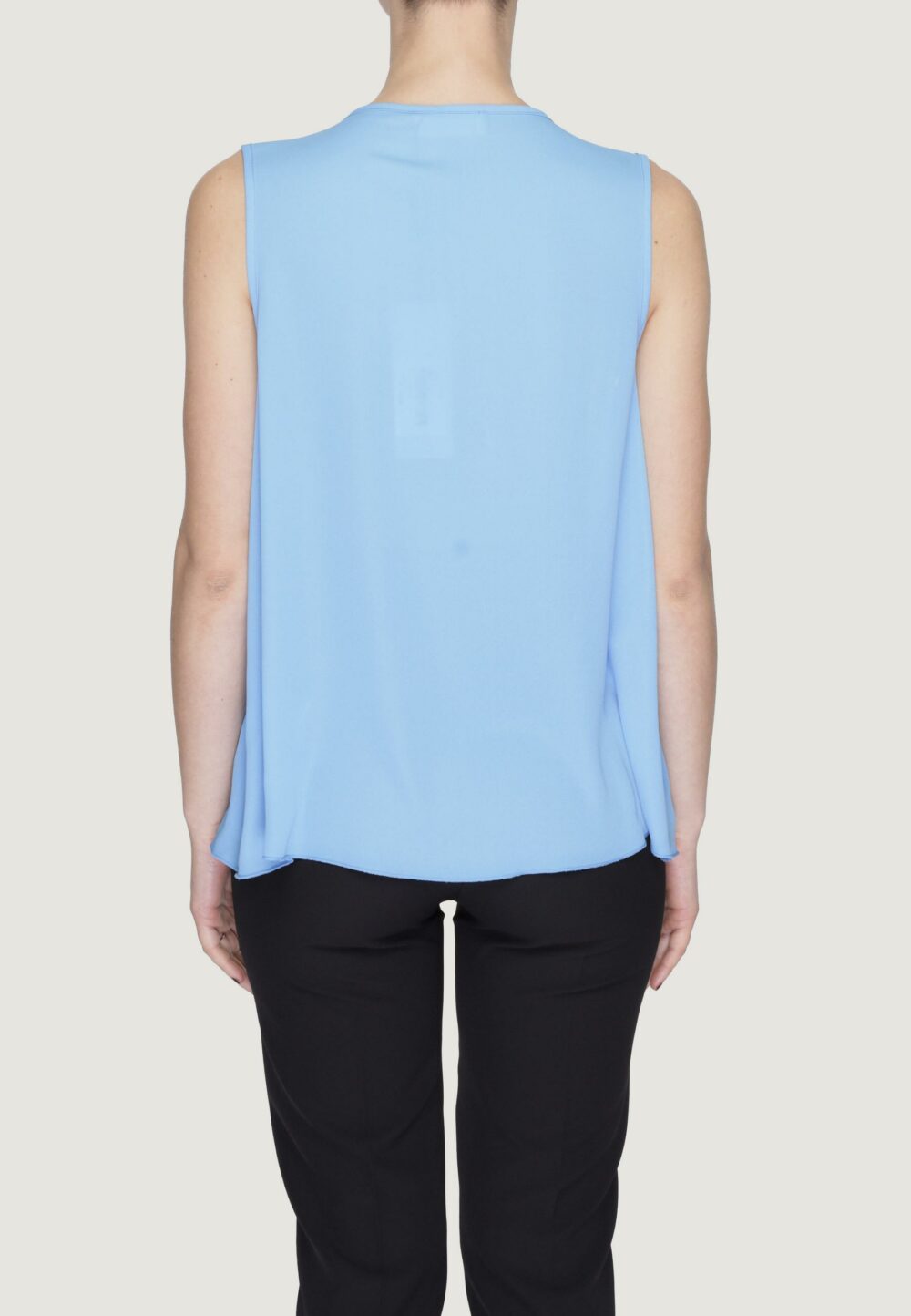 Blusa manica corta Sandro Ferrone  Azzurro - Foto 2