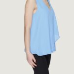 Blusa manica corta Sandro Ferrone  Azzurro - Foto 4