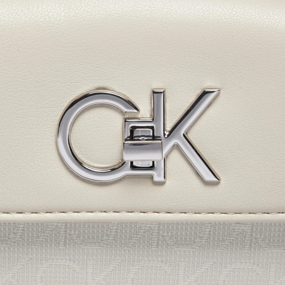 Borsa Calvin Klein RE-LOCK MINI CROSSBODY_JCQ Panna - Foto 2