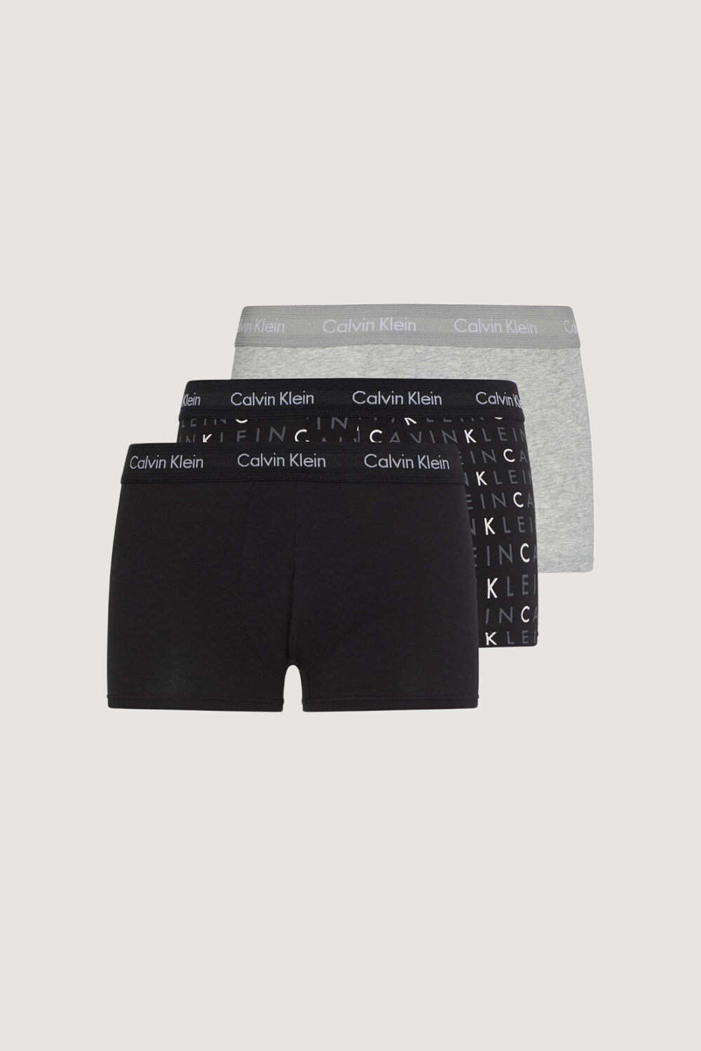 Boxer Calvin Klein Underwear 3P LOW RISE TRUNK Nero - Foto 1