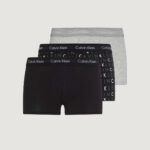 Boxer Calvin Klein Underwear 3P LOW RISE TRUNK Nero - Foto 1