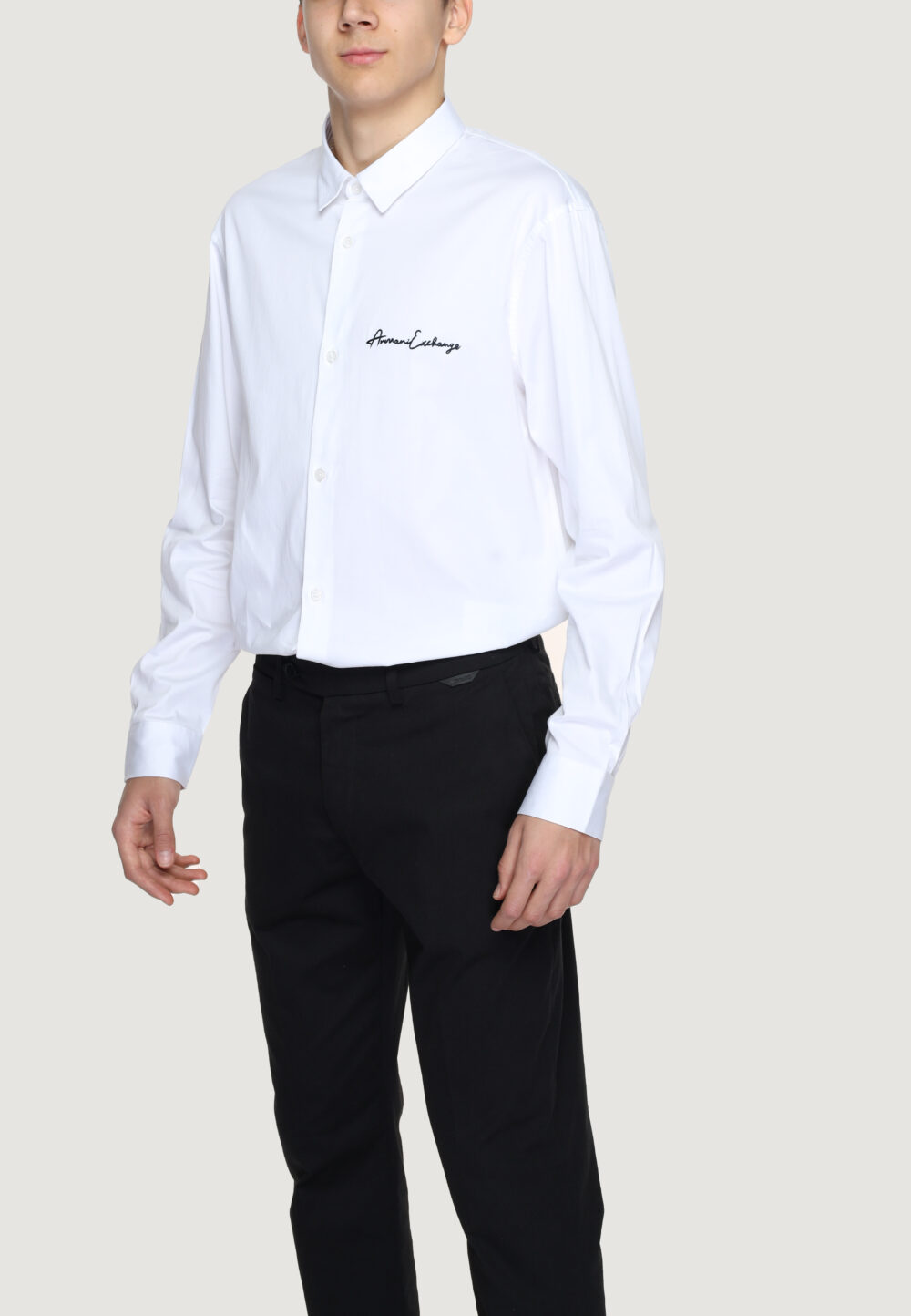 Camicia manica lunga Armani Exchange  Bianco - Foto 3