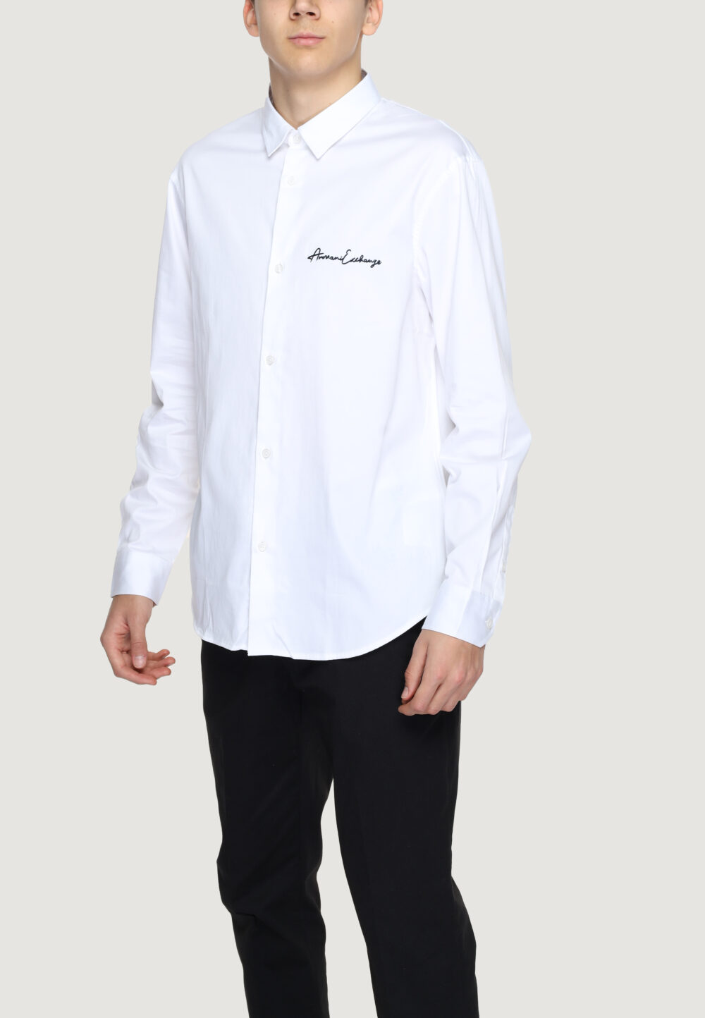Camicia manica lunga Armani Exchange  Bianco - Foto 4