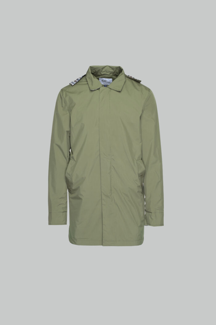 Giacchetto Aquascutum ACTIVE PACKABLE TRENCH Verde Oliva