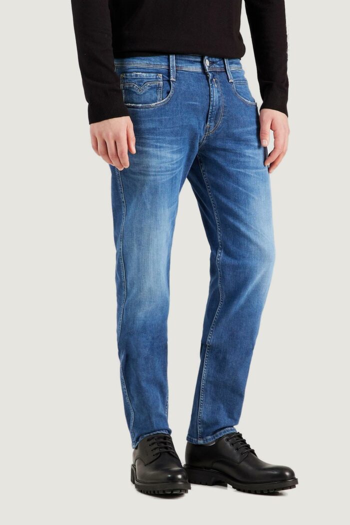 Jeans slim Replay ANBASS Blu