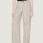 Pantaloni a palazzo Only Onlaris Life Hw Wide Tlr Beige scuro - Foto 1