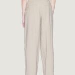 Pantaloni a palazzo Only Onlaris Life Hw Wide Tlr Beige scuro - Foto 2