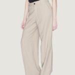 Pantaloni a palazzo Only Onlaris Life Hw Wide Tlr Beige scuro - Foto 4
