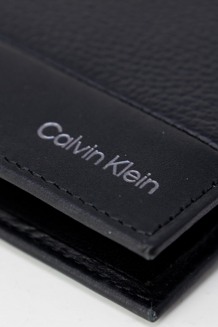 Portafoglio senza portamonete Calvin Klein SUBTLE MIX BIFOLD 6CC W/BILL Nero
