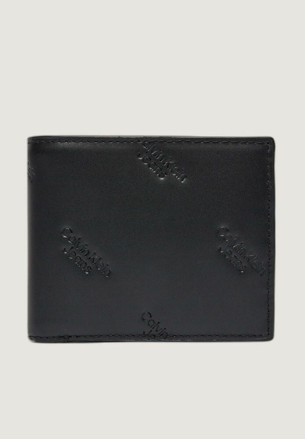 Portafoglio con portamonete Calvin Klein LOGO PRINT BIFOLD W/ COIN Nero - Foto 1
