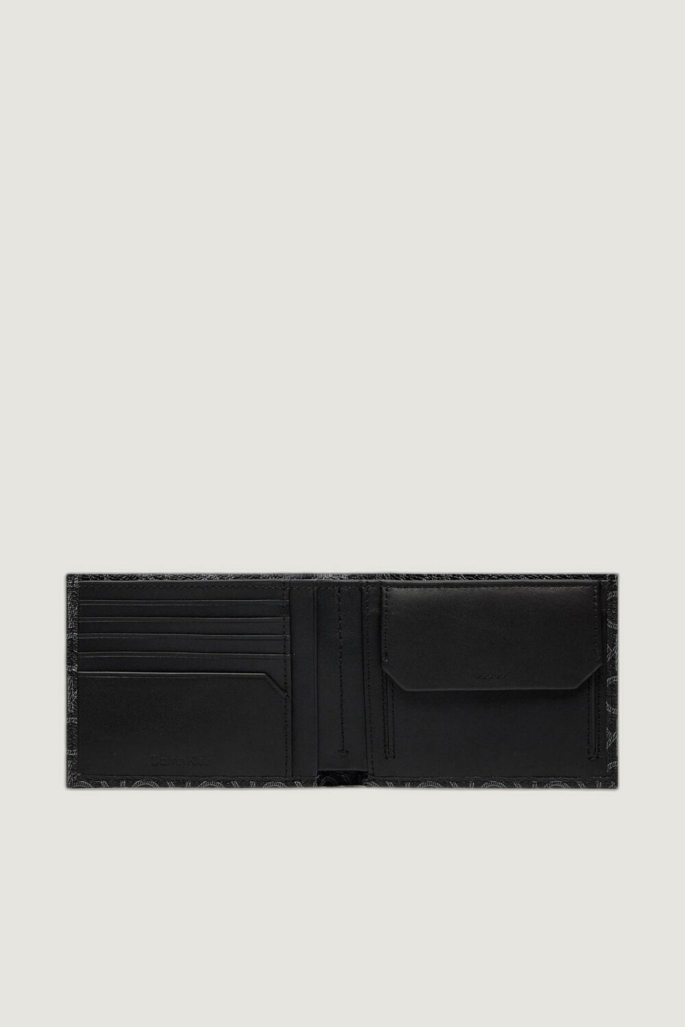 Portafoglio con portamonete Calvin Klein MUST MONO BIFOLD 5CC W/COIN Nero - Foto 3