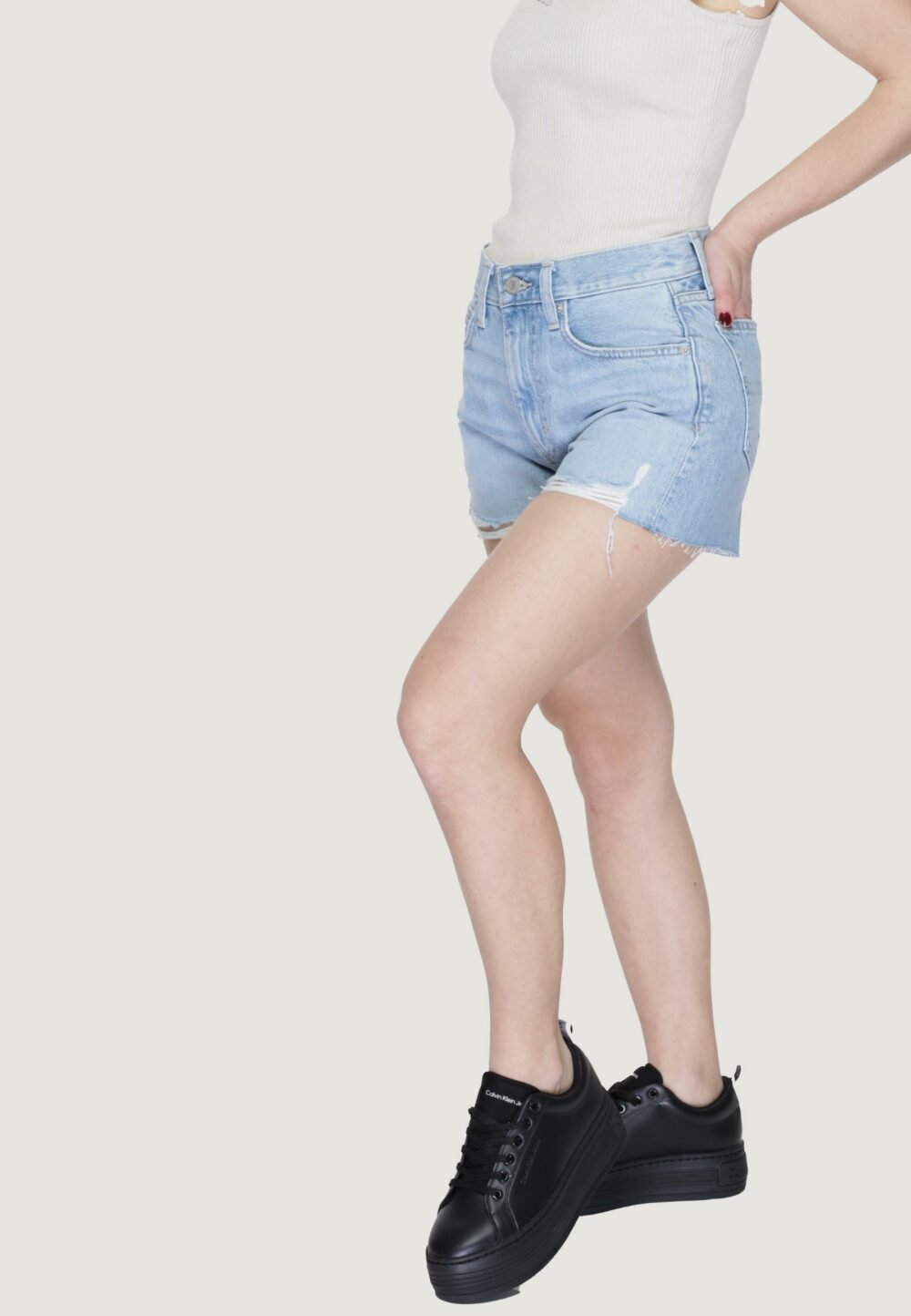Shorts Tommy Hilfiger Jeans HOT BH0015 Denim chiaro - Foto 3
