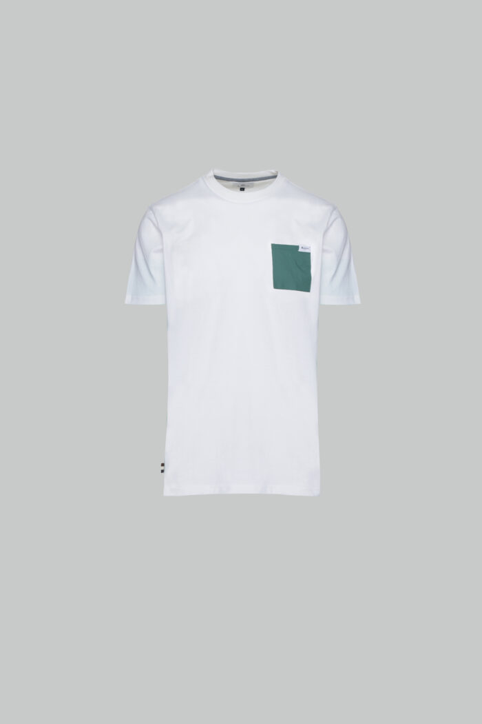 T-shirt Aquascutum ACTIVE SHELL POCKET T-SHIRT Bianco