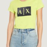 T-shirt Armani Exchange  Giallo lime - Foto 1