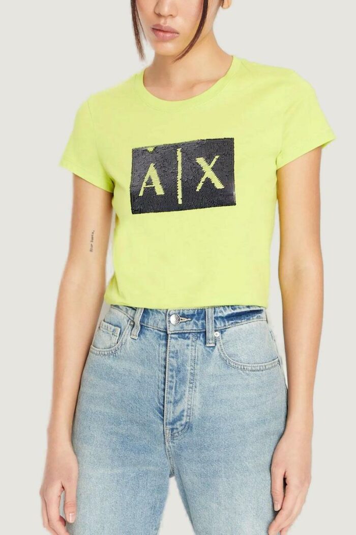 T-shirt Armani Exchange  Giallo lime – 8NYTDL YJ73Z