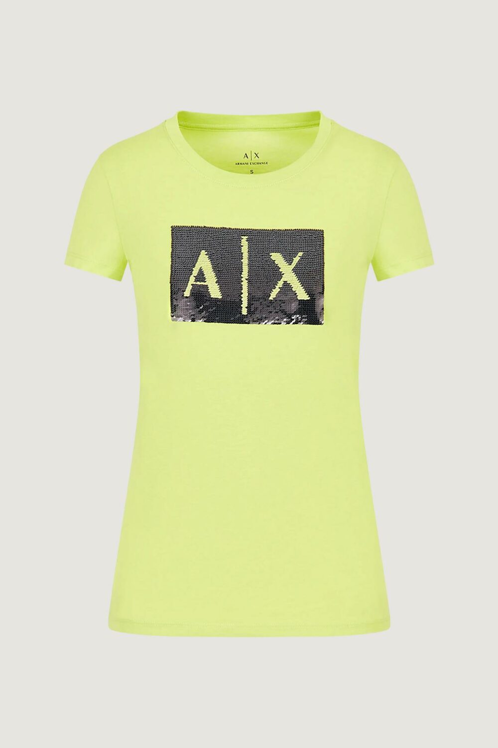 T-shirt Armani Exchange  Giallo lime - Foto 2