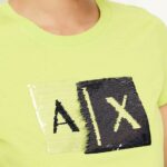 T-shirt Armani Exchange  Giallo lime - Foto 3