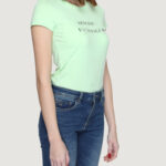 T-shirt Armani Exchange  Verde ice - Foto 3